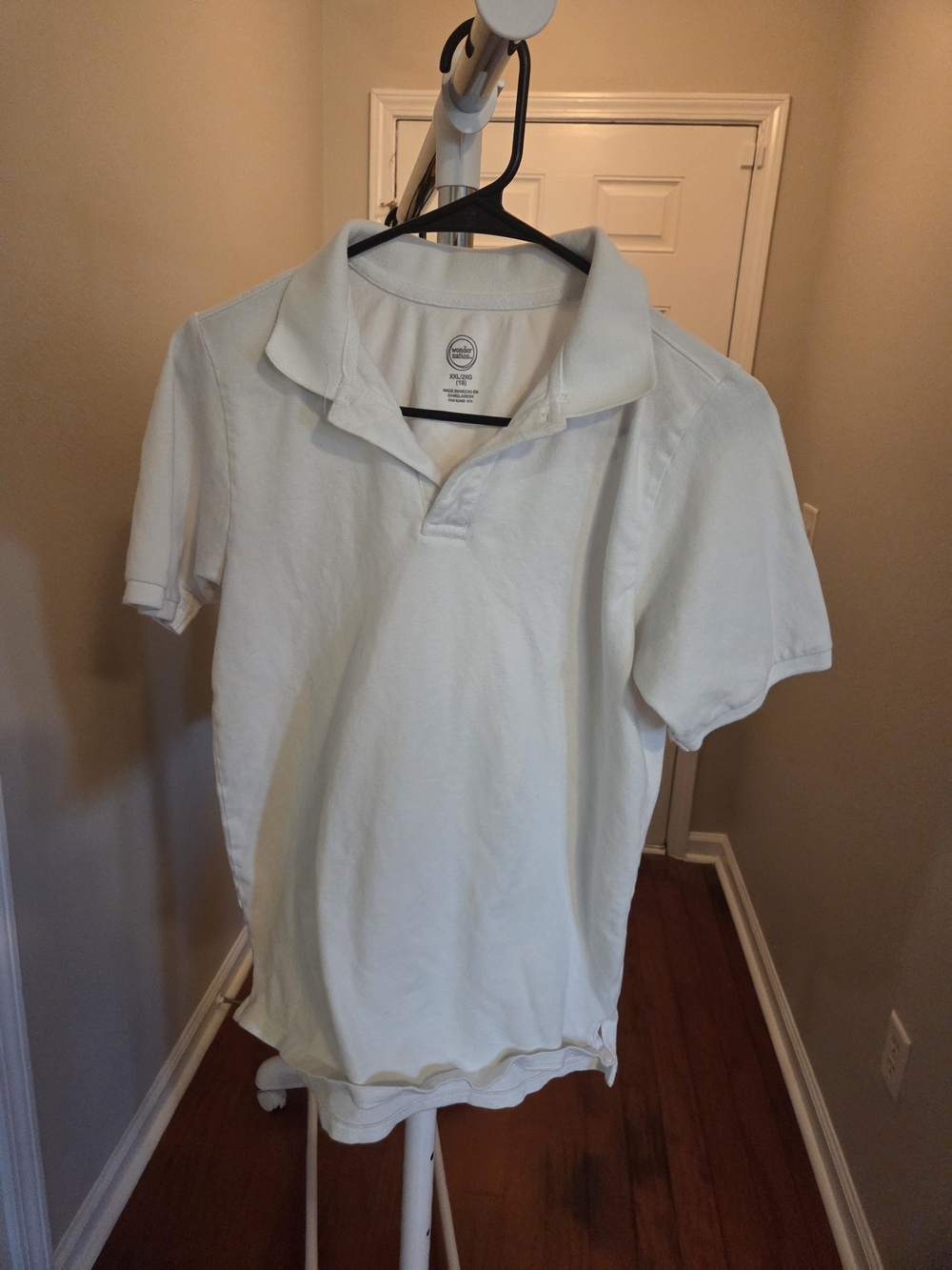 Classic Men's White Polo Shirt - Timeless Casual Essential